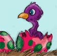 Lizaveta and Baby bird sketch